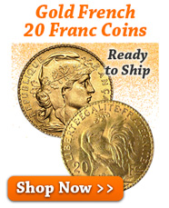 Gold French 20 Franc Coins