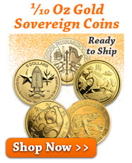 1/10 Oz Gold Sovereign Coins