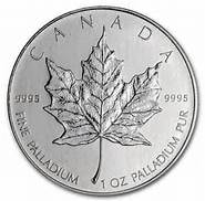 One ounce palladiun maple leaf