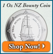 1 Oz New Zealand Bounty Silver Coin | Shop Now!