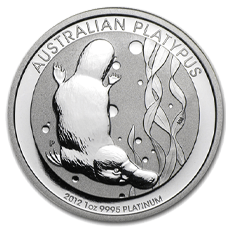 1 Oz Platinum Australian Platypus Coins