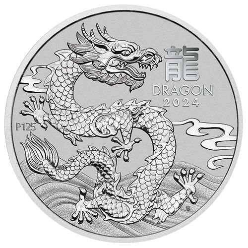 Perth Lunar Series: 2024 Year of the Dragon 1-oz Platinum Coins!