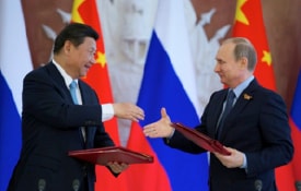 Putin strengthening ties with China