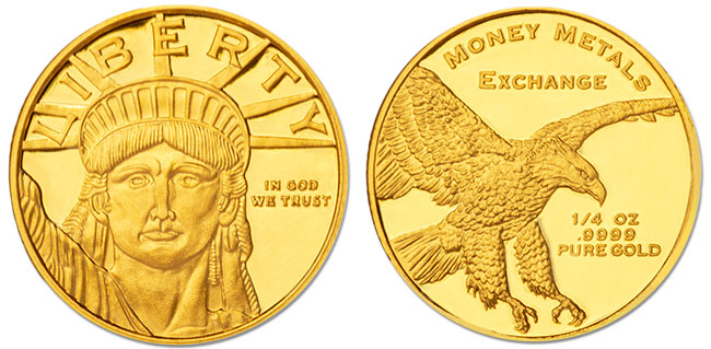 Lady Liberty Gold Round - 1/10 oz