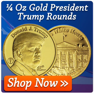 1/4 Oz Gold Trump Rounds