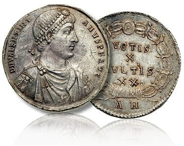 Sound money is believed to come from Rome's small silver coins