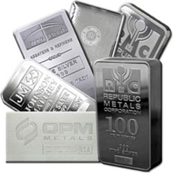 Silver bars are less expensive than bullion coins