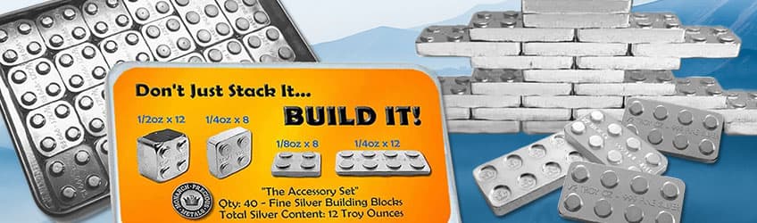 Pure Silver Building Block - 1 oz 999 Fine Silver - 2x4 – Noble