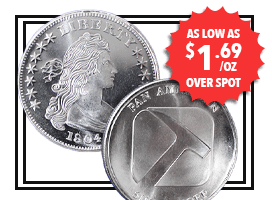 1 Oz Silver Rounds (Generic) | Shop Now >