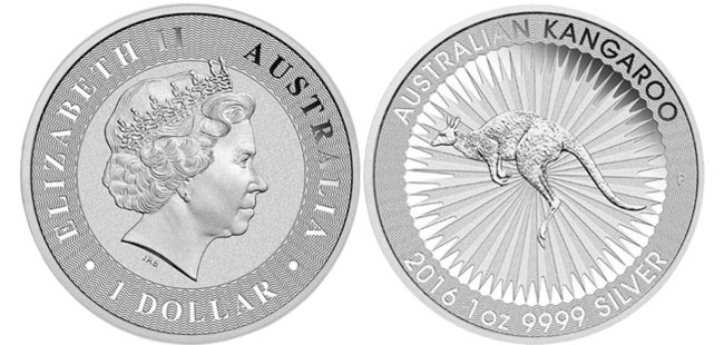 Silver Australian Kangaroo Coin - 1 oz