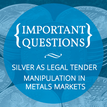legal tender, metal market manipulation