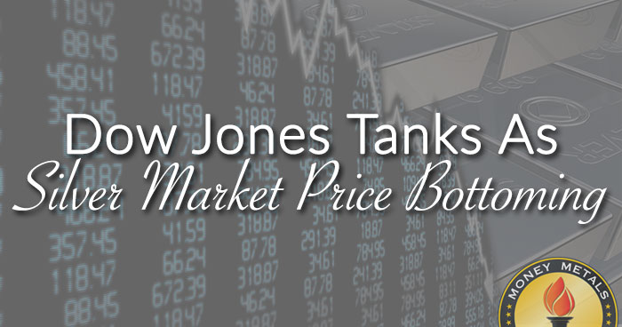 Dow Jones Tanks As Silver Market Price Bottoming