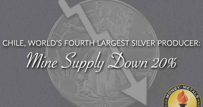 CHILE, WORLD’S FOURTH LARGEST SILVER PRODUCER: Mine Supply Down 20%