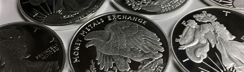 silver rounds from Money Metals Exchange