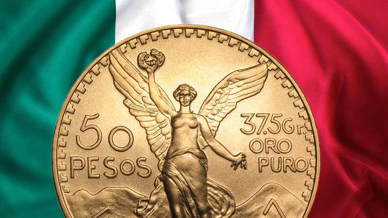Money Metals offers a wide selection of Mexican Gold Pesos for sale. Invest in these beautiful and historic coins to diversify your precious metals portfolio. Shop now and secure your wealth with the timeless value of gold.