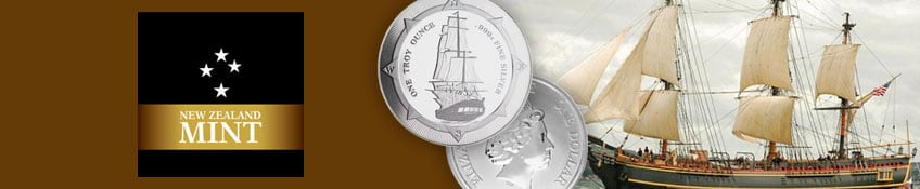 New Zealand Mint - NUIE Silver & Gold Bullion Coins