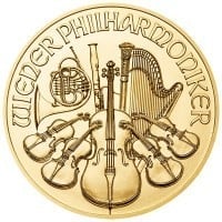 Limited Time Blowout Sale on 1-oz Gold Philharmonics - only $44 over spot (any quantity)