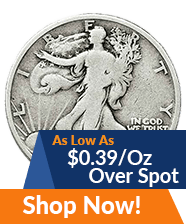 Pre-1965 90% Junk Silver Walking Liberty Half Dollars | Shop Now >