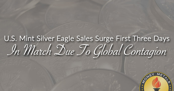U.S. Mint Silver Eagle Sales Surge First Three Days In March Due To Global Contagion
