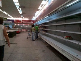 Empty Venezuela Grocery Store