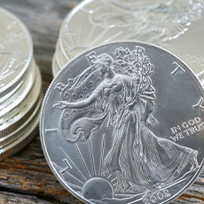 Walkinb Liberty Silver Rounds - Stacked