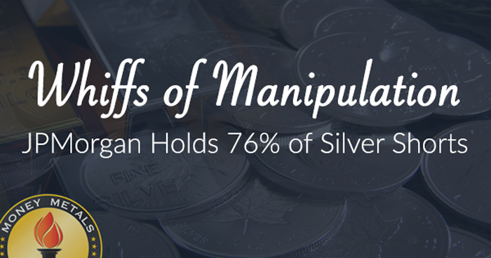 Whiffs of Manipulation: JPMorgan Holds 76% of Silver Shorts