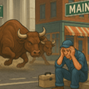 Wall Street Parties While Main Street in
 Financial Stress